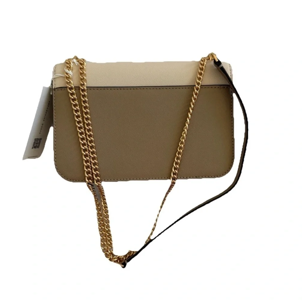 Tory Burch Color Block Convertible Crossbody Shoulder Bag Brie/Almond/Cold Brew